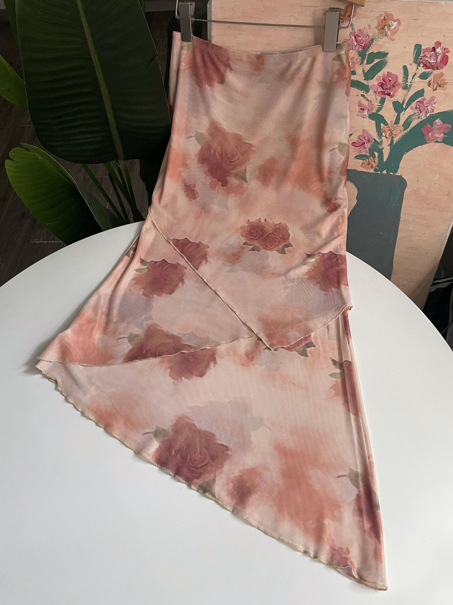 Watercolor Rose Floral Mesh Set