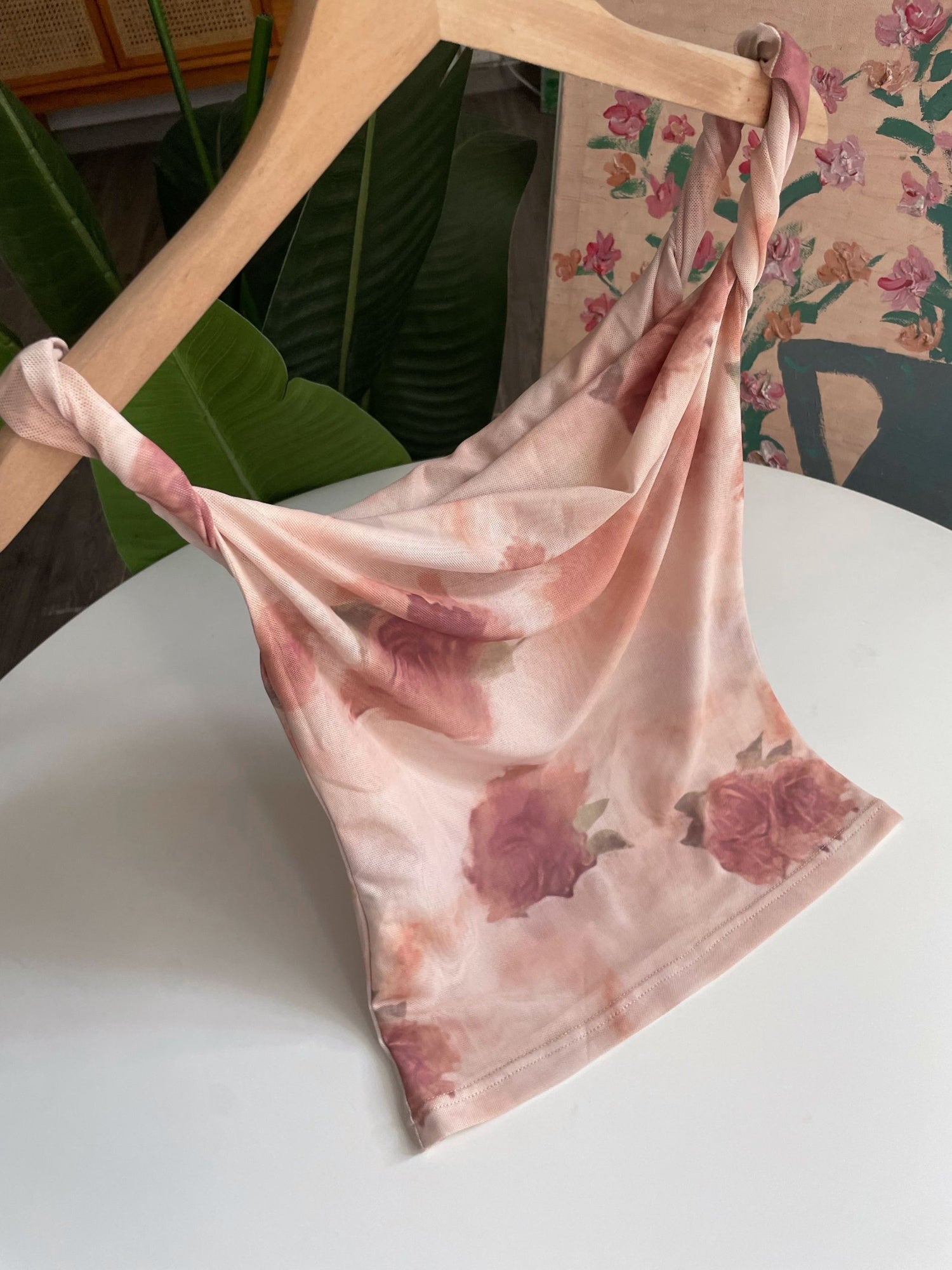 Watercolor Rose Floral Mesh Set