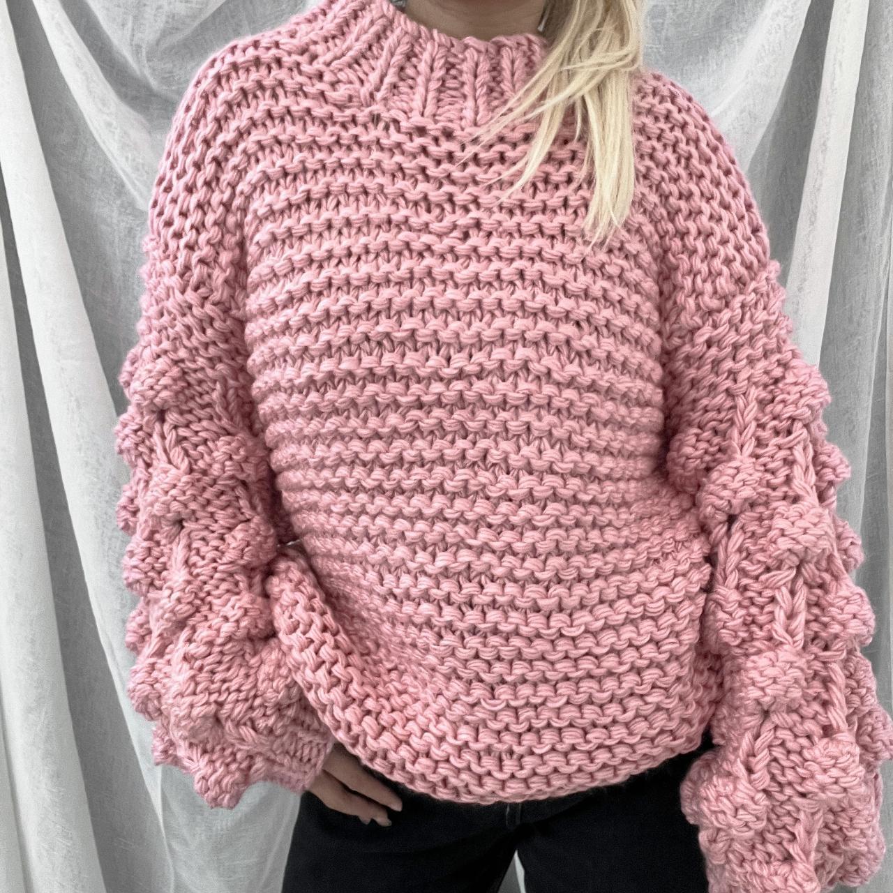 CUTENESS ON SLEEVES Handmade Sweater
