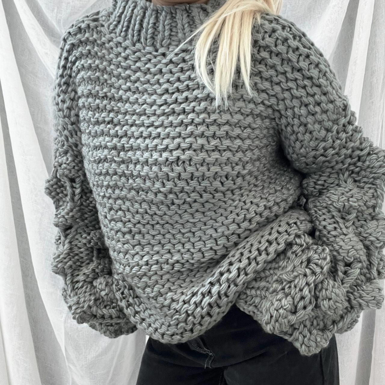 CUTENESS ON SLEEVES Handmade Sweater
